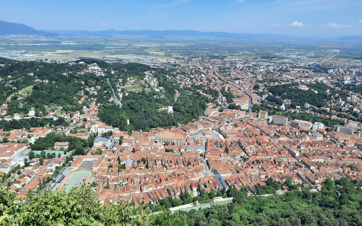 The ruins of the Brassovia Fortress, Brașov, Romania, Romania